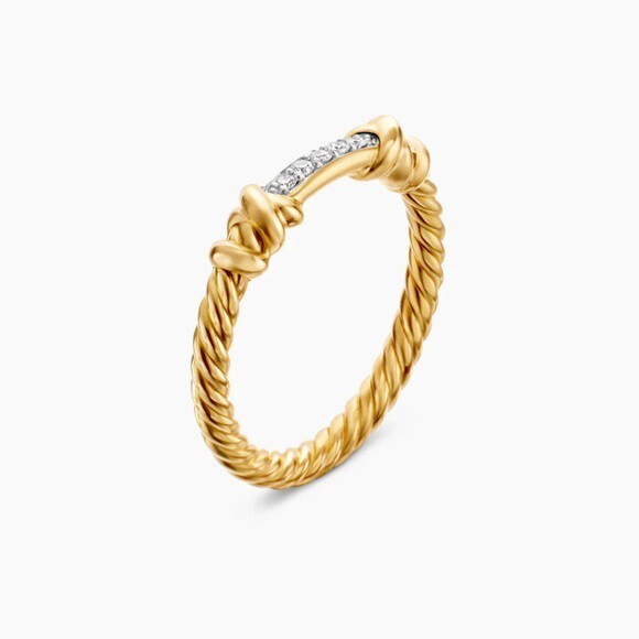 David Yurman Golden thread edged Ring size: 6 - Picture 5 of 5